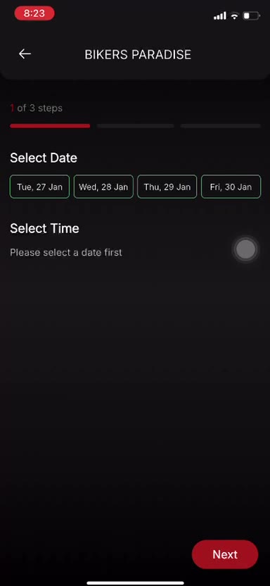 DOTwe events real app screenshot