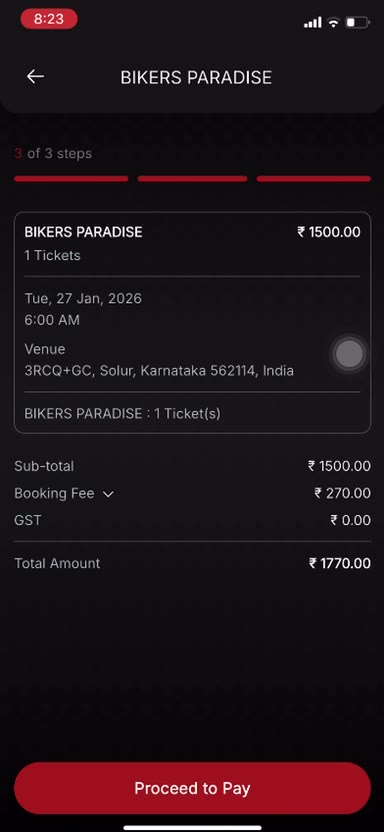 DOTwe events real app screenshot