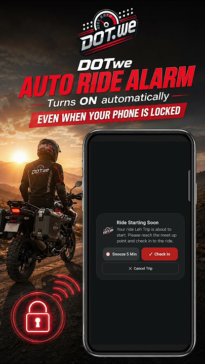 DOTwe auto ride alarm poster